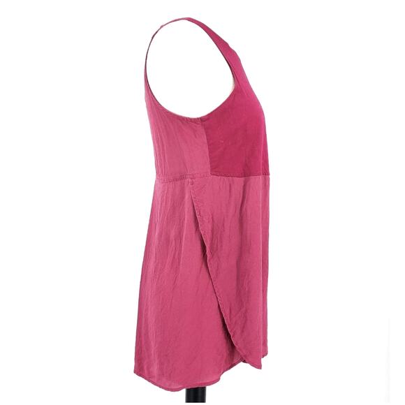 Madewell Womens Premium Womens Sunbask silk tank top Raspberry Red Size XS - Picture 5 of 6
